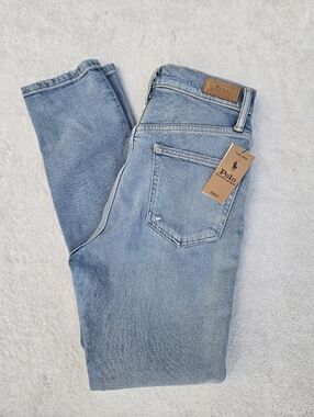 Polo Ralph Lauren Callen High Rise Slim Vintage Wash Sz 28 NWT